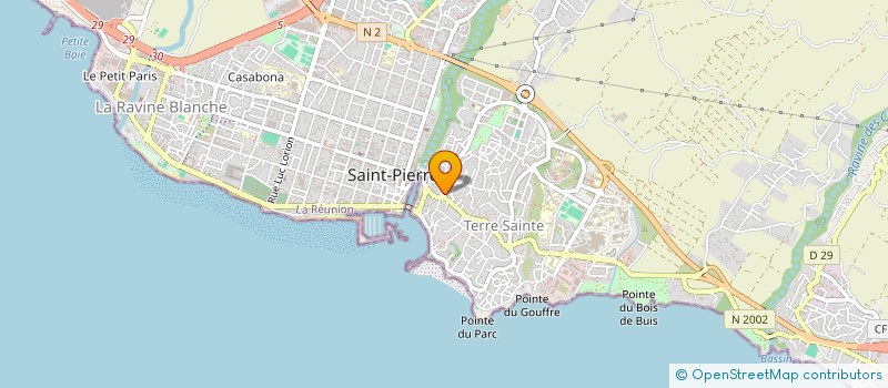 localisation de l'entreprise MG SANDRINE à SAINT-PIERRE