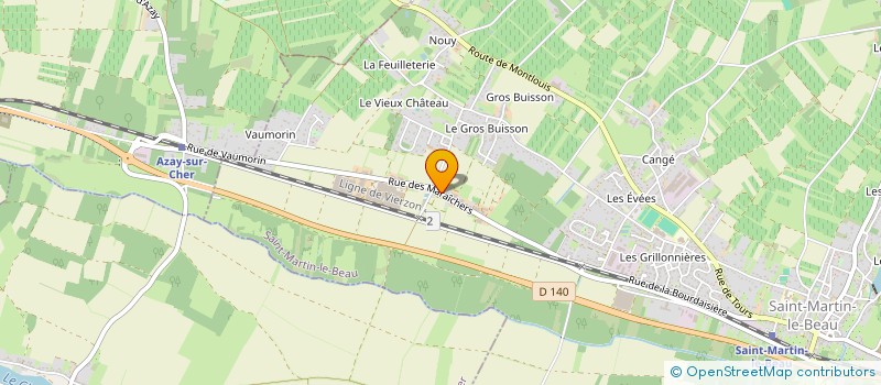 localisation de l'entreprise MG SERVICES  SAINT-MARTIN-LE-BEAU