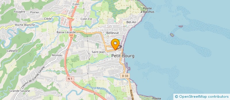 localisation de l'entreprise MG. SERVICES  PETIT-BOURG