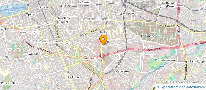 localisation de l'entreprise MG SHOP à MARSEILLE