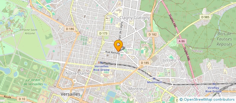 localisation de l'entreprise MG SOLUTION à VERSAILLES