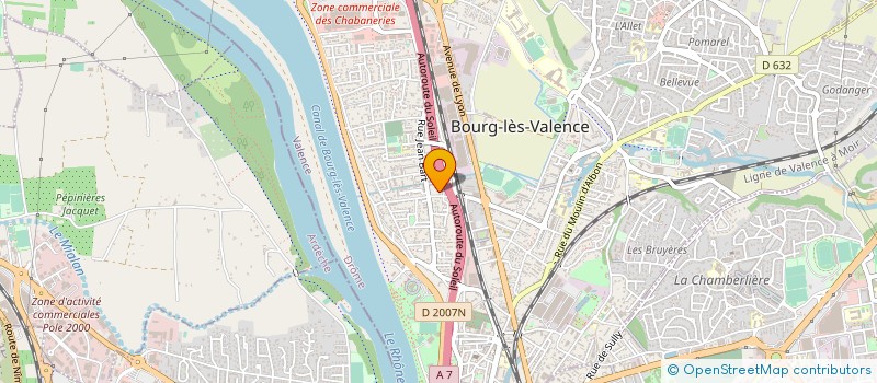 localisation de l'entreprise MG SOLUTIONS  BOURG-LES-VALENCE