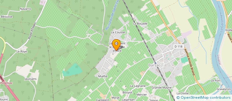 localisation de l'entreprise MG SOLUTIONS FRANCE  BARSAC