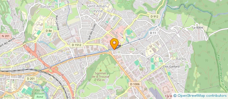 localisation de l'entreprise MG SOLUTIONS RH à LA RAVOIRE