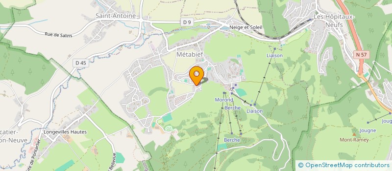 localisation de l'entreprise MG SPORT à METABIEF