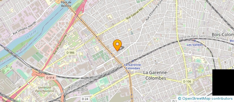 localisation de l'entreprise MG STAND à COLOMBES