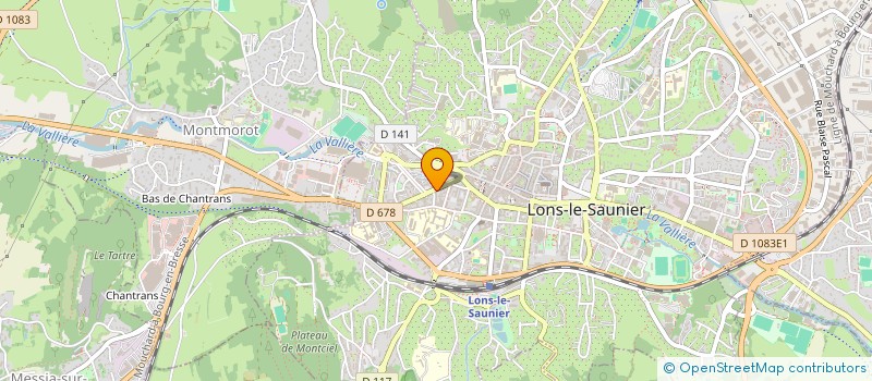 localisation de l'entreprise MG STUDIO COIFFURE à LONS-LE-SAUNIER