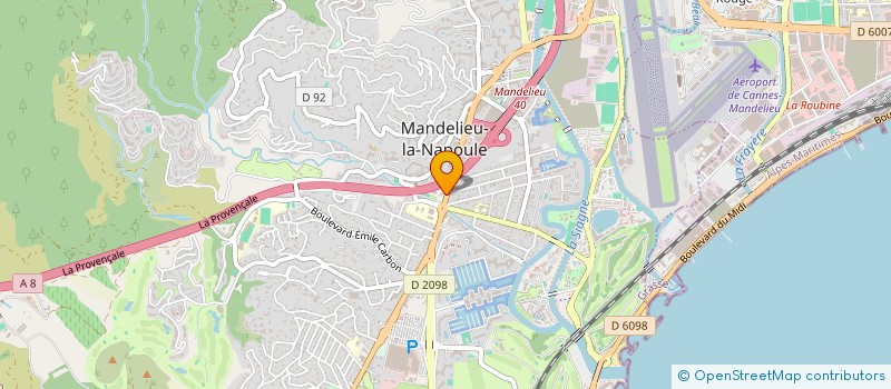 localisation de l'entreprise MG TAMARA  MANDELIEU-LA-NAPOULE