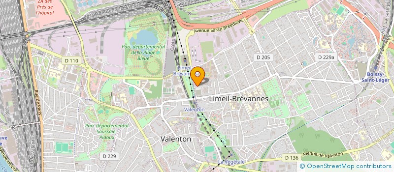 localisation de l'entreprise MG TAXIS  LIMEIL-BREVANNES