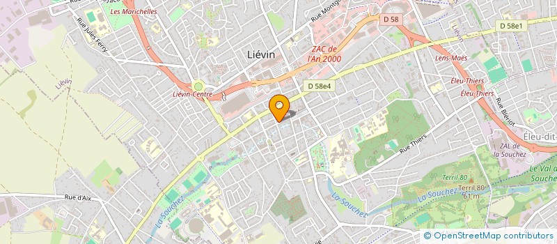 localisation de l'entreprise MG TEC.COM  LIEVIN