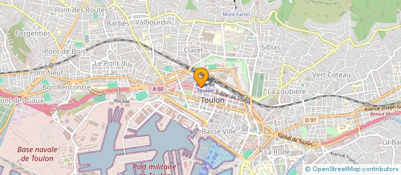 localisation de l'entreprise MG TEL  TOULON