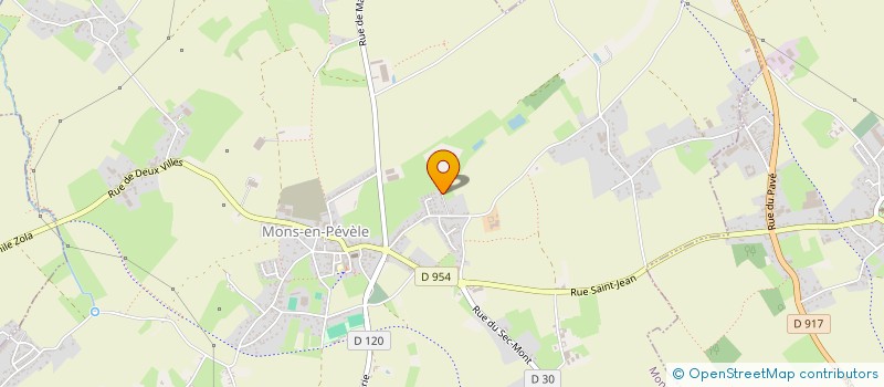 localisation de l'entreprise MG TERRASSEMENT  MONS-EN-PEVELE