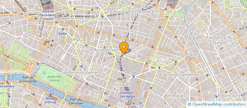localisation de l'entreprise MG TEXTILES à PARIS