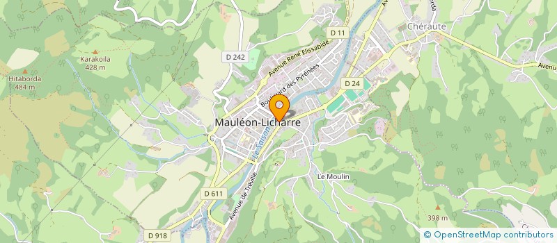 localisation de l'entreprise MG THANATOPRAXIE  MAULEON-LICHARRE