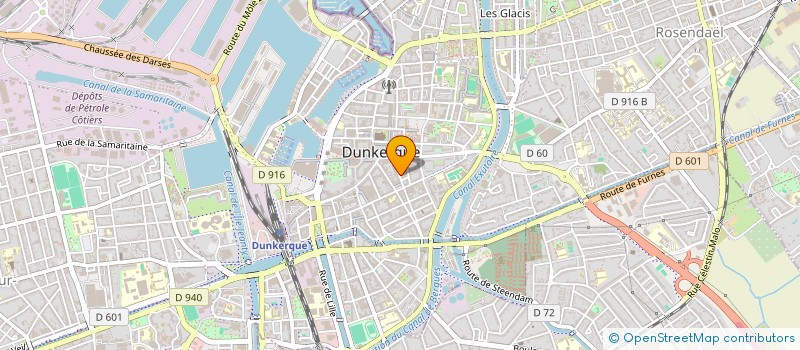 localisation de l'entreprise MG TOITURE à DUNKERQUE