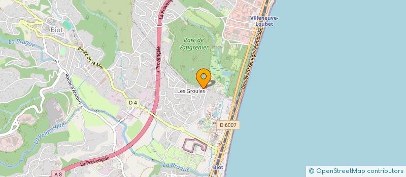 localisation de l'entreprise MG TOITURE à ANTIBES