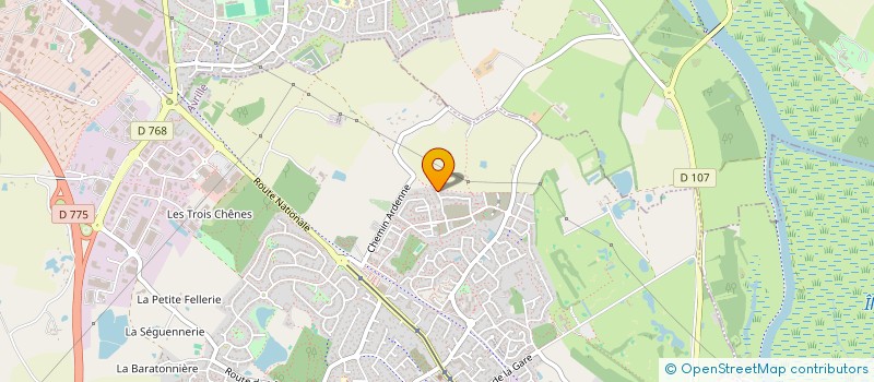 localisation de l'entreprise MG TRANS'OUEST  AVRILLE