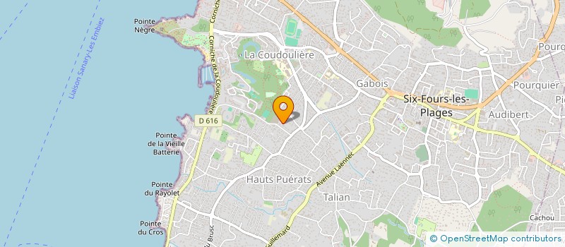 localisation de l'entreprise MG TRANSPORTS  SIX-FOURS-LES-PLAGES