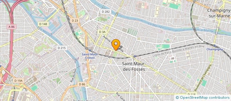 localisation de l'entreprise MG TRAVAUX  SAINT-MAUR-DES-FOSSES