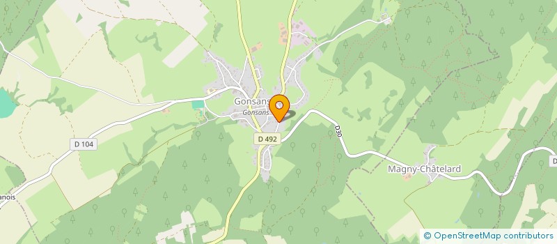 localisation de l'entreprise MG TRAVAUX FORESTIERS  GONSANS