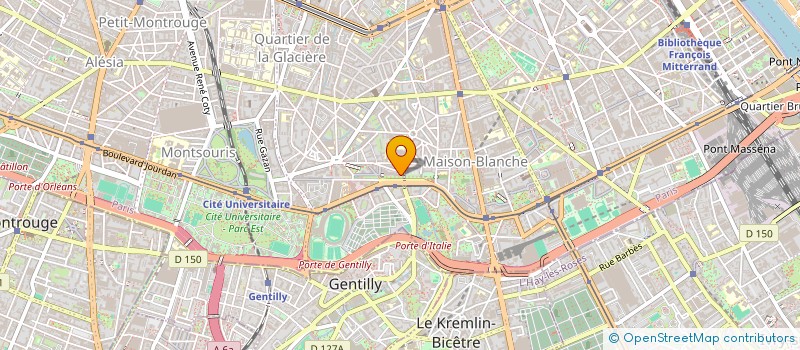 localisation de l'entreprise MG UNION à PARIS