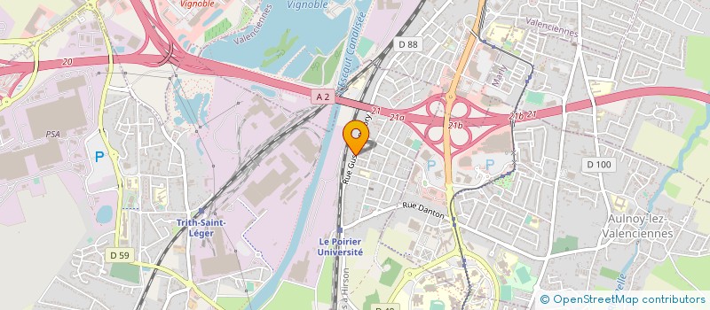 localisation de l'entreprise MG-VALDUNES  TRITH-SAINT-LEGER