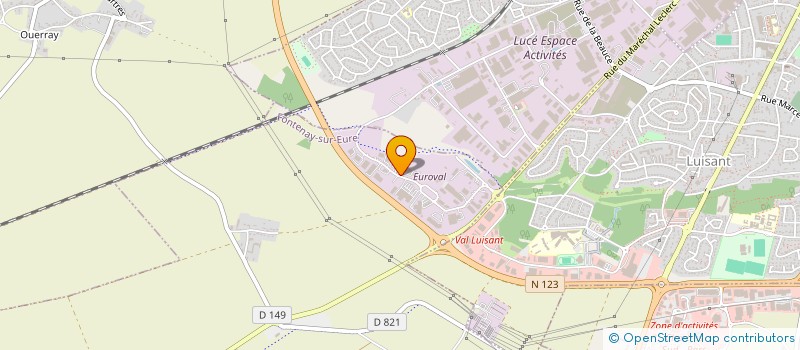 localisation de l'entreprise MG VOLT à FONTENAY-SUR-EURE