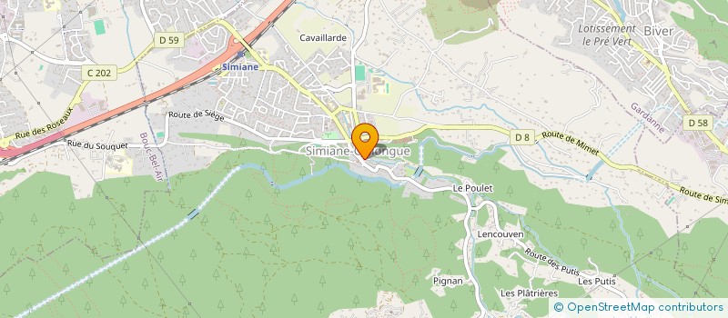 localisation de l'entreprise MG VTC  SIMIANE-COLLONGUE