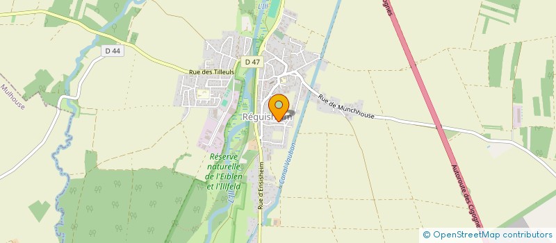 localisation de l'entreprise MG ZINDERSTEIN  REGUISHEIM