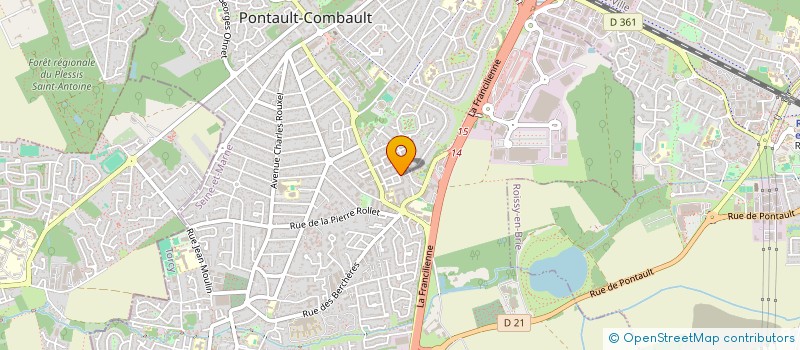 localisation de l'entreprise MG1 IMMOBILIER  PONTAULT-COMBAULT