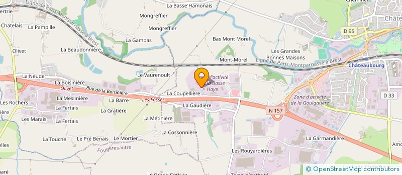 localisation de l'entreprise MG2 MIX à CHATEAUBOURG
