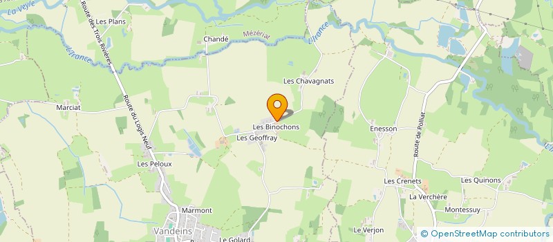 localisation de l'entreprise MG2J  VANDEINS