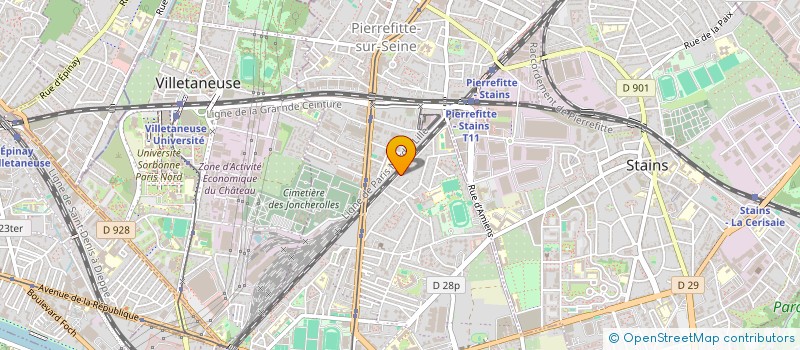 localisation de l'entreprise MG2P à PIERREFITTE-SUR-SEINE