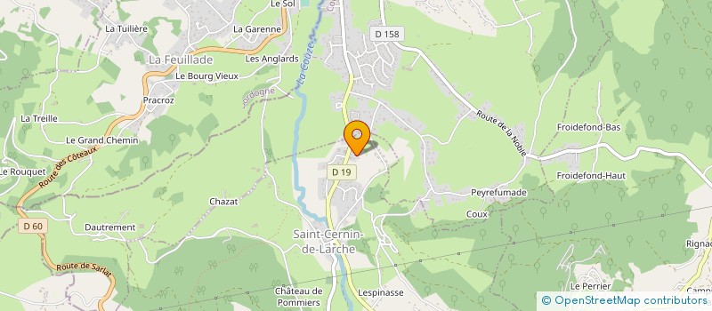 localisation de l'entreprise MG2R à SAINT-CERNIN-DE-LARCHE