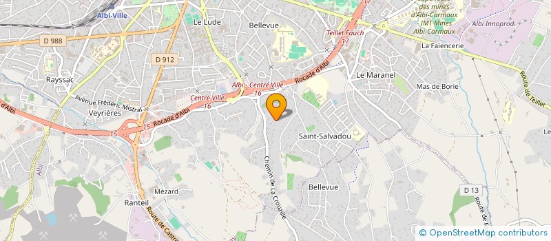 localisation de l'entreprise MGA à ALBI