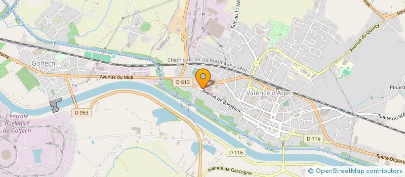 localisation de l'entreprise MGA à VALENCE