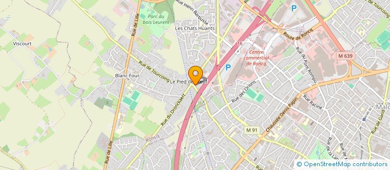 localisation de l'entreprise MGA à RONCQ