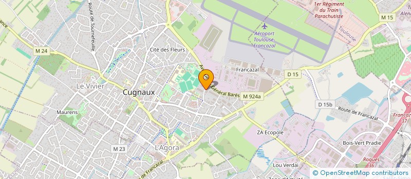 localisation de l'entreprise MGA  CUGNAUX