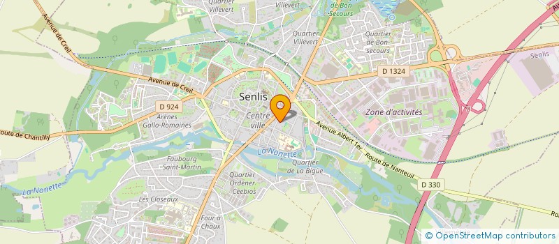 localisation de l'entreprise MGA CHANTILLY  SENLIS