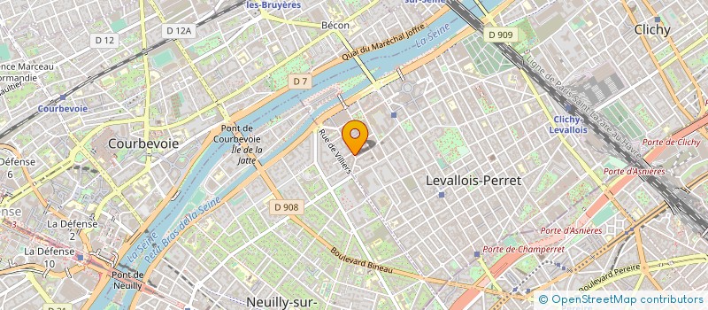 localisation de l'entreprise MGA & CO à LEVALLOIS-PERRET