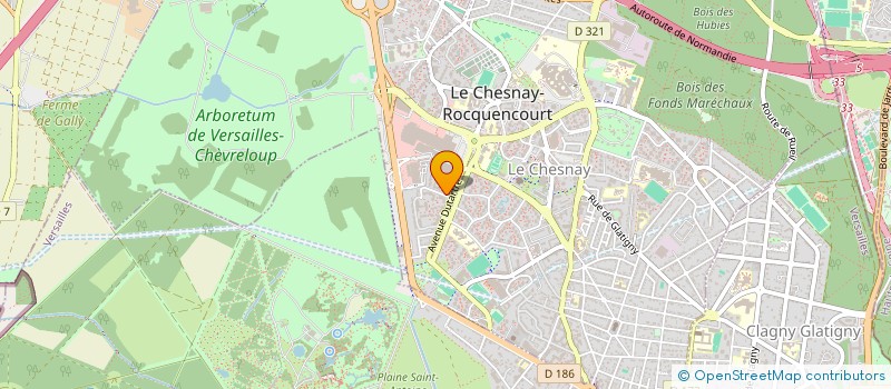 localisation de l'entreprise MGA CONSEIL  LE CHESNAY-ROCQUENCOURT
