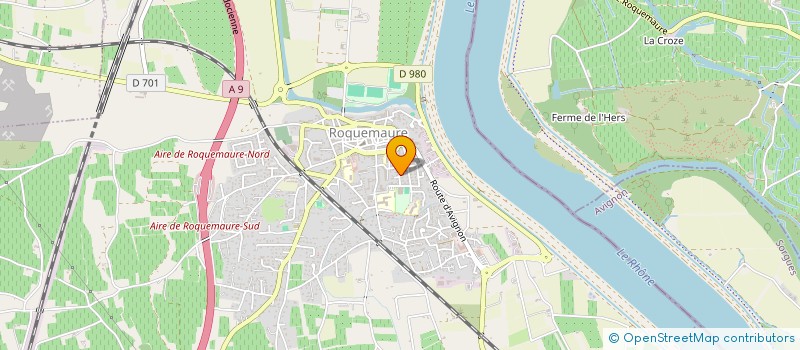 localisation de l'entreprise MGA CONSTRUCTION  ROQUEMAURE