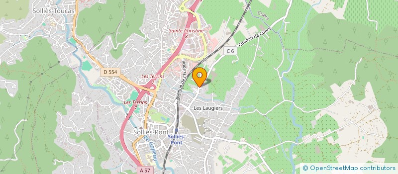 localisation de l'entreprise MGA ELEC CONCEPT à SOLLIES-PONT