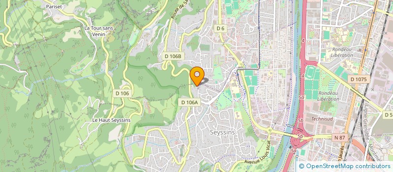 localisation de l'entreprise MGA IMMOBILIER à SEYSSINS