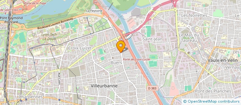 localisation de l'entreprise MGA TRANS  VILLEURBANNE