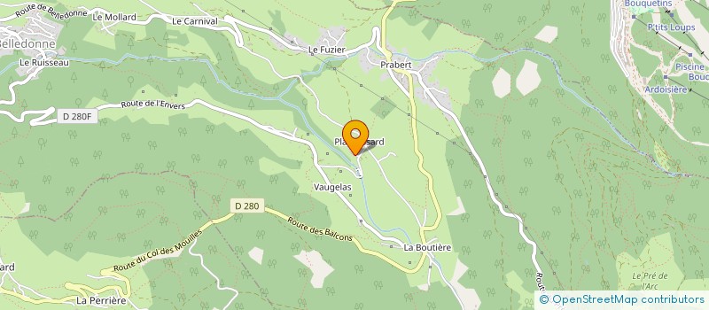 localisation de l'entreprise MGAFFAIRES  LAVAL-EN-BELLEDONNE