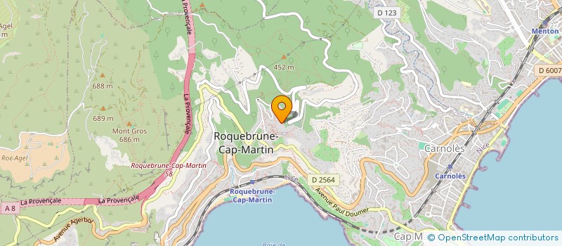 localisation de l'entreprise MGB à ROQUEBRUNE-CAP-MARTIN