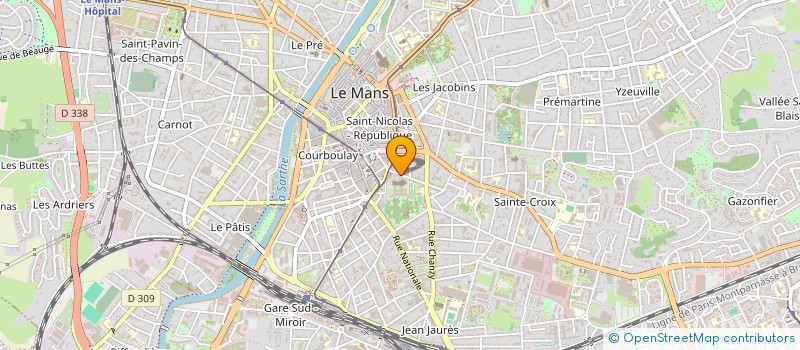 localisation de l'entreprise MGB  LE MANS