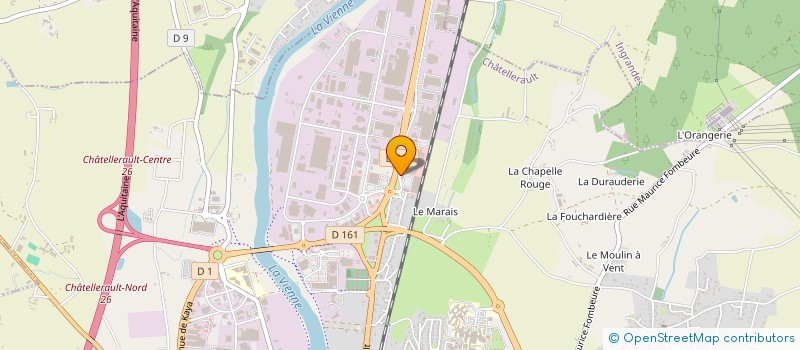 localisation de l'entreprise MGB à CHATELLERAULT
