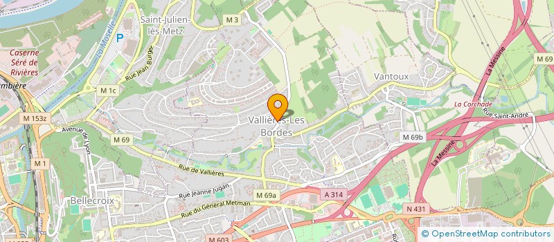 localisation de l'entreprise MGB  SAINT-JULIEN-LES-METZ